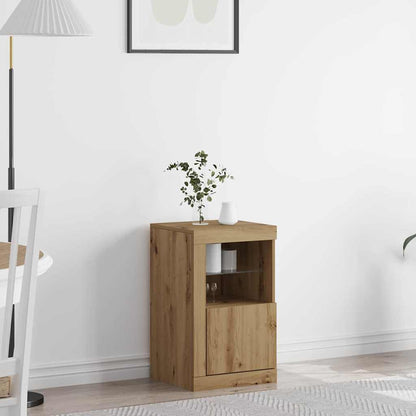 Armadietti Con Luci Led 2Pz Bianchi In Legno Multistrato