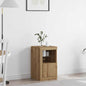 Armadietti Con Luci Led 2Pz Bianchi In Legno Multistrato