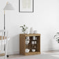 Credenza Con Luci Led Nera 60,5X37X67 Cm