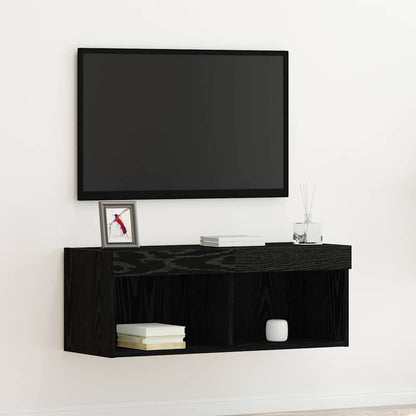 Mobili Porta Tv Con Luci Led 2 Pz Bianchi 80X30X30 Cm