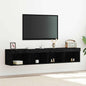 Mobili Porta Tv Con Luci Led 2 Pz Bianchi 80X30X30 Cm