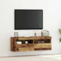 Mobile Tv A Parete Con Luci Led 60X30X40 Cm