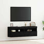 Mobile Tv A Parete Con Luci Led 60X30X40 Cm