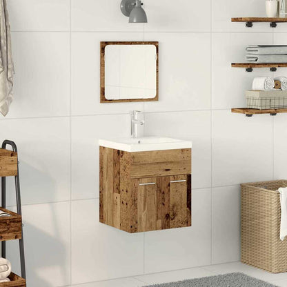 Set Mobili Da Bagno 3 Pz Legno Multistrato