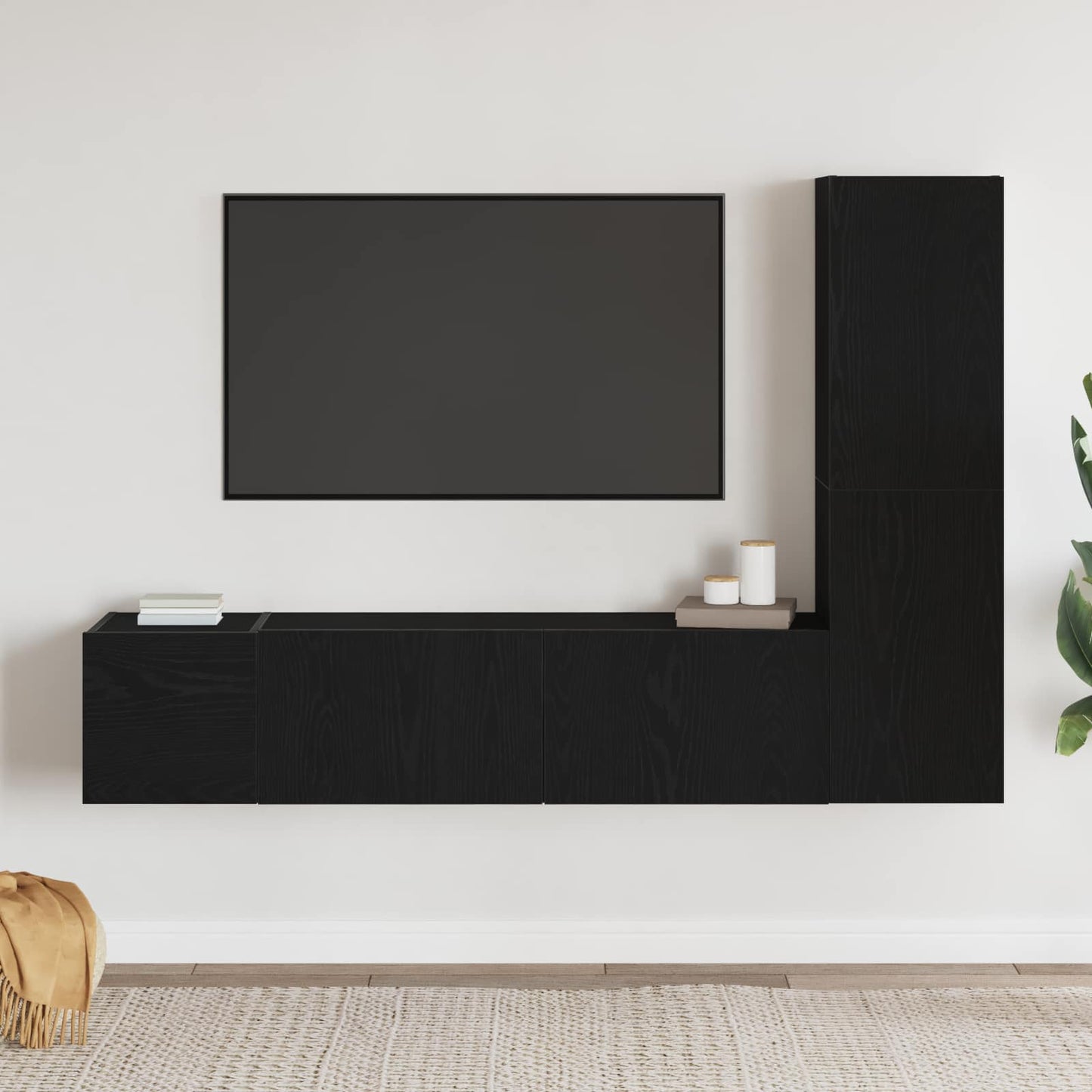 Mobili Tv A Parete 3 Pz In Legno Multistrato
