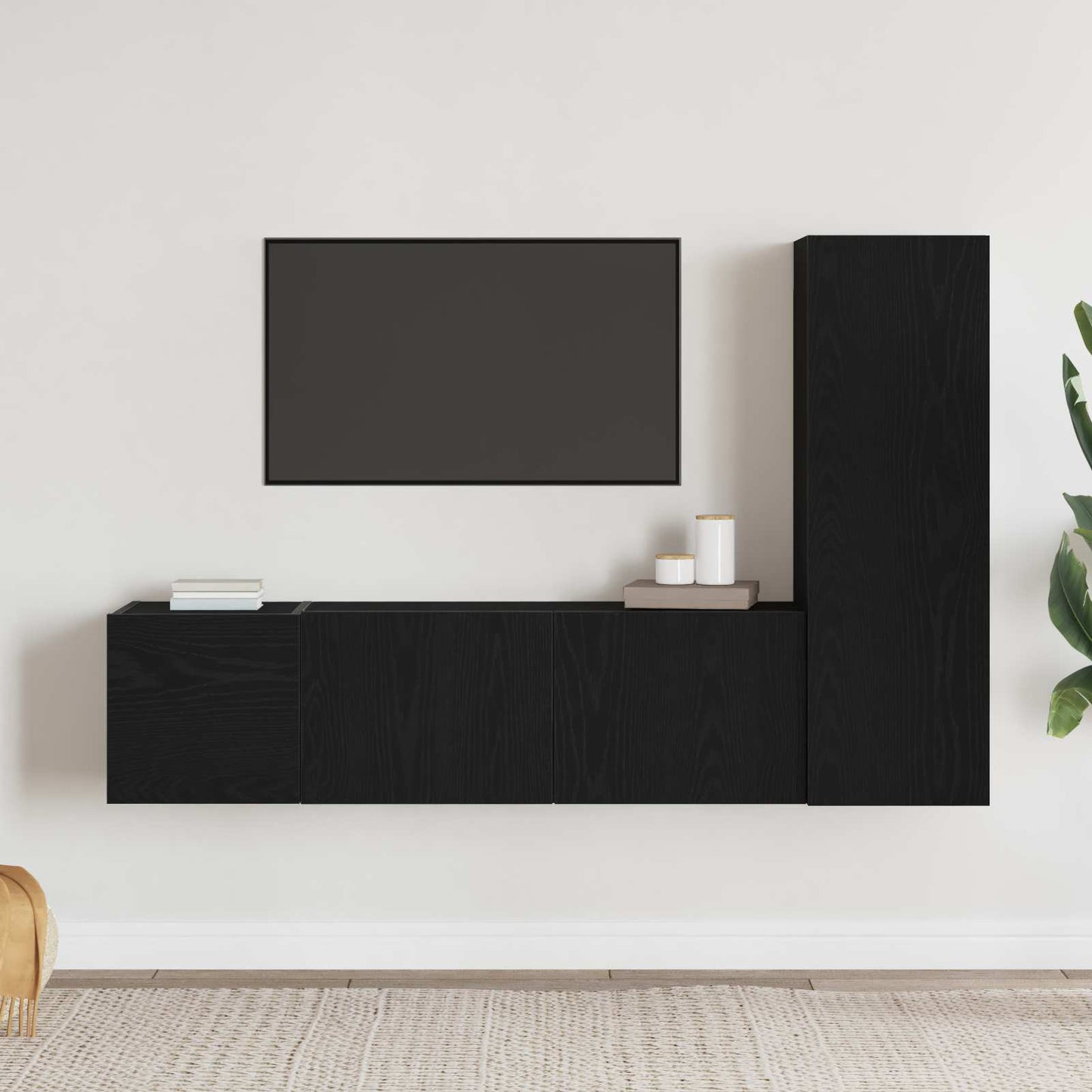 Mobili Tv A Parete 3 Pz In Legno Multistrato