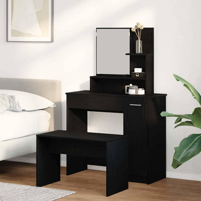Set Tavolo Da Toeletta In Legno Multistrato