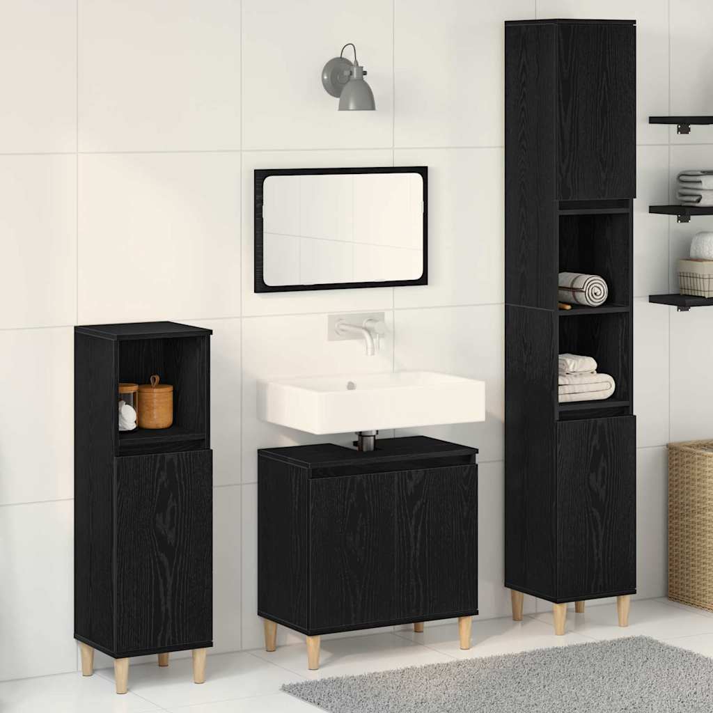 Set Mobili Da Bagno 3 Pz In Legno Multistrato