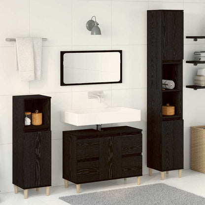 Set Mobili Da Bagno 3 Pz In Legno Multistrato