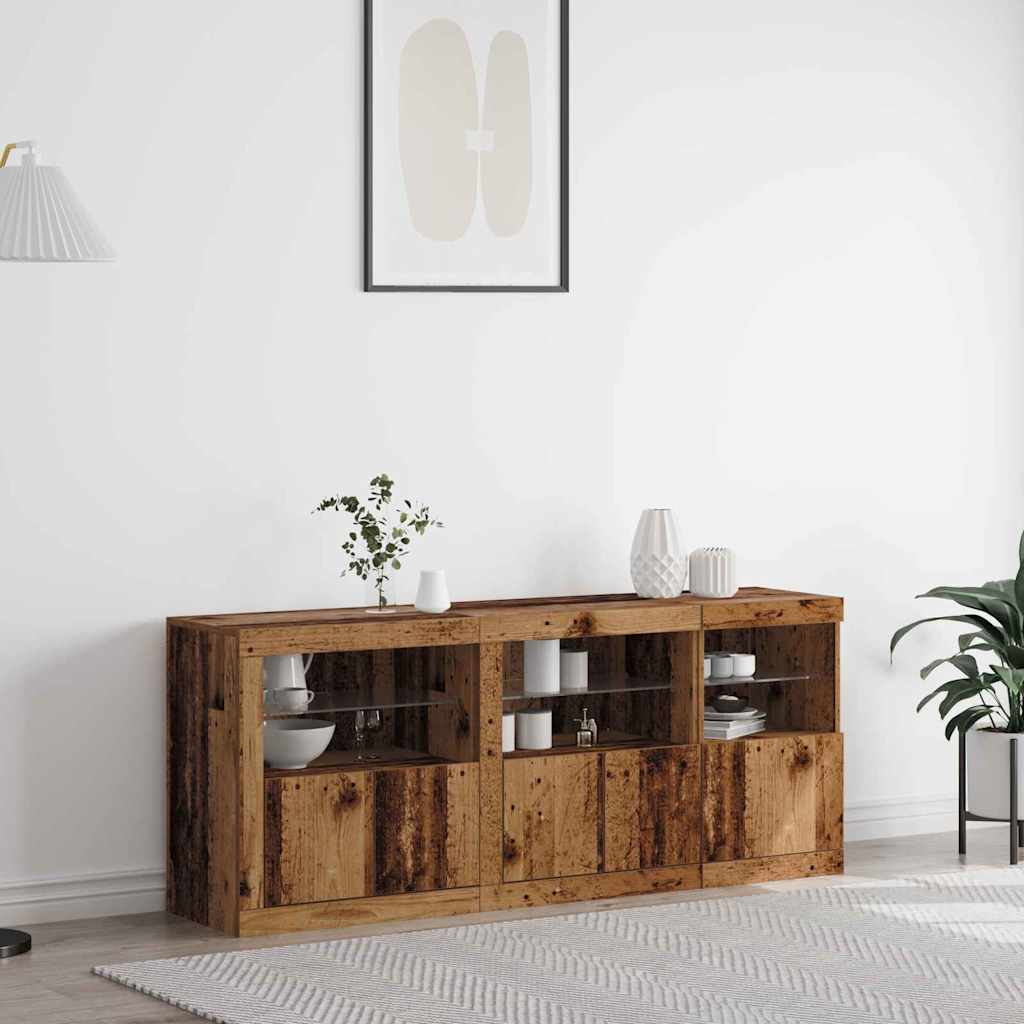 Credenza Con Luci Led 162X37X67 Cm