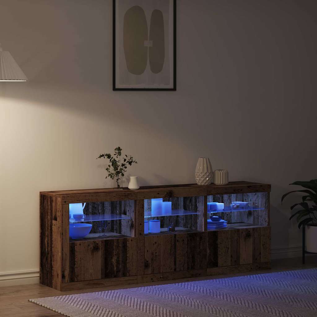 Madia Led 181 X 37 X 67 Cm Legno Multistrato