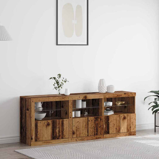 Madia Led 181 X 37 X 67 Cm Legno Multistrato