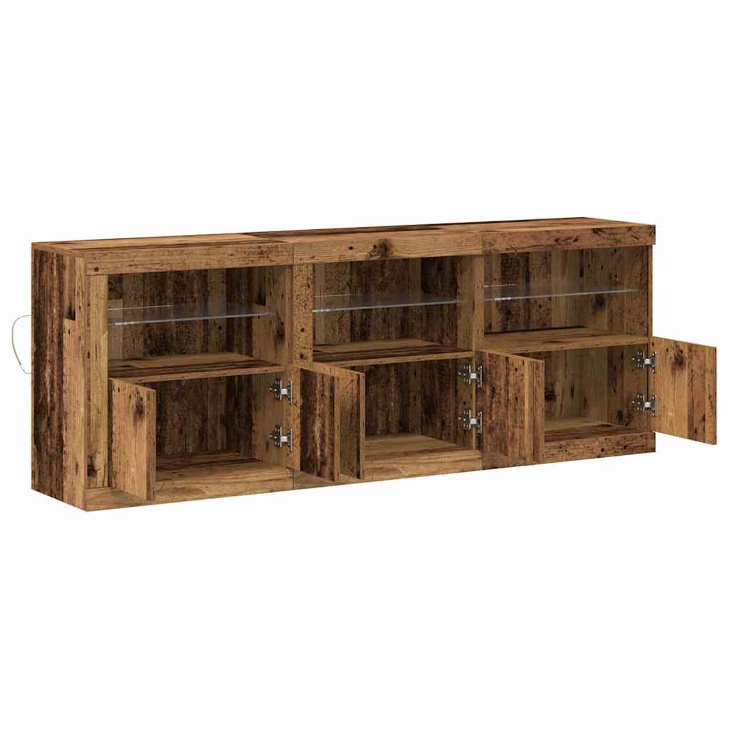 Madia Led 181 X 37 X 67 Cm Legno Multistrato