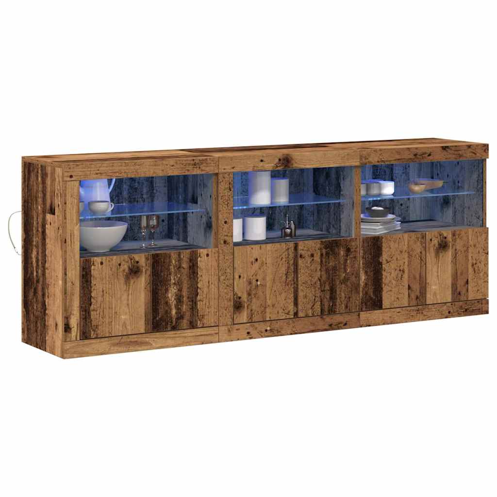 Madia Led 181 X 37 X 67 Cm Legno Multistrato