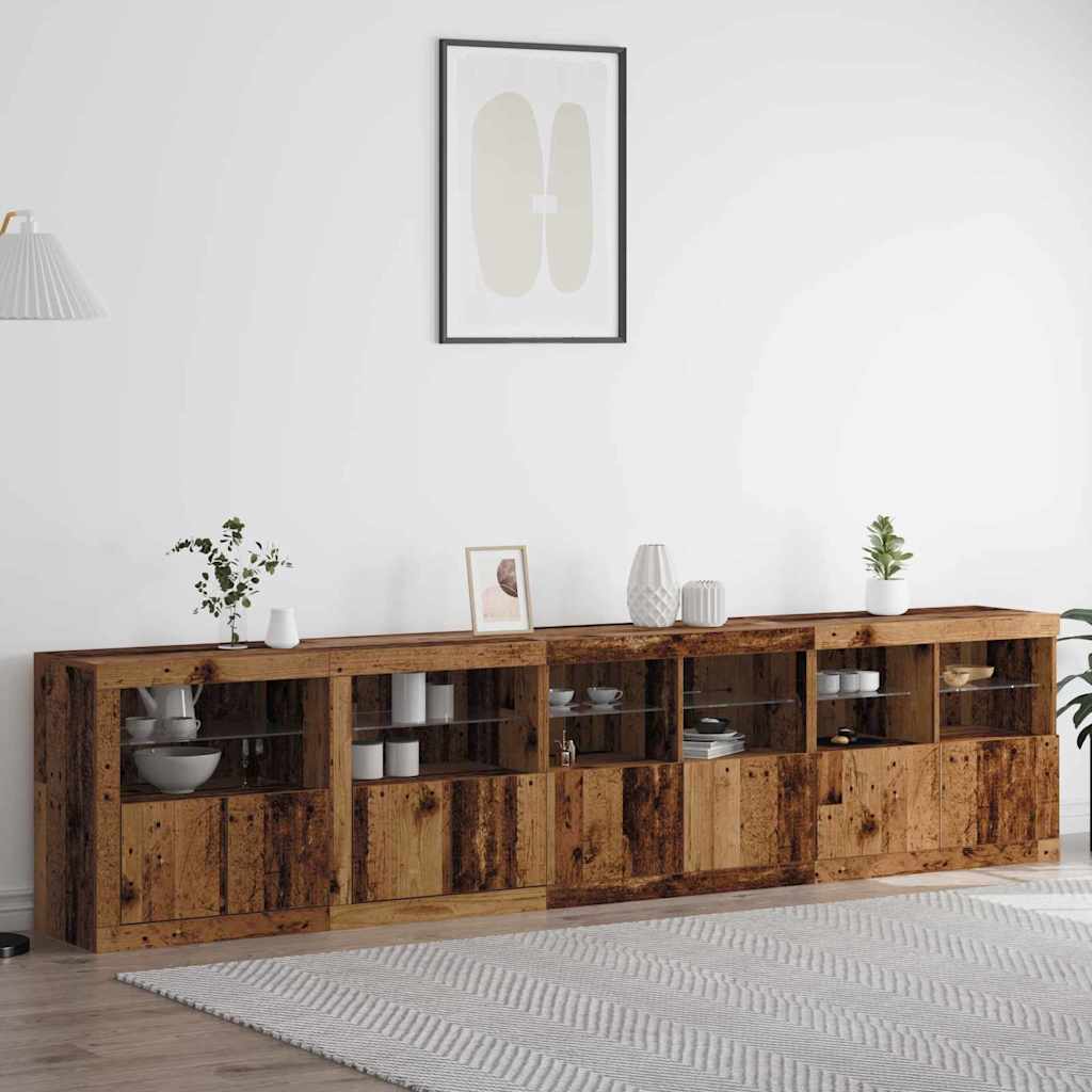 Credenza Con Luci Led 283X37X67 Cm