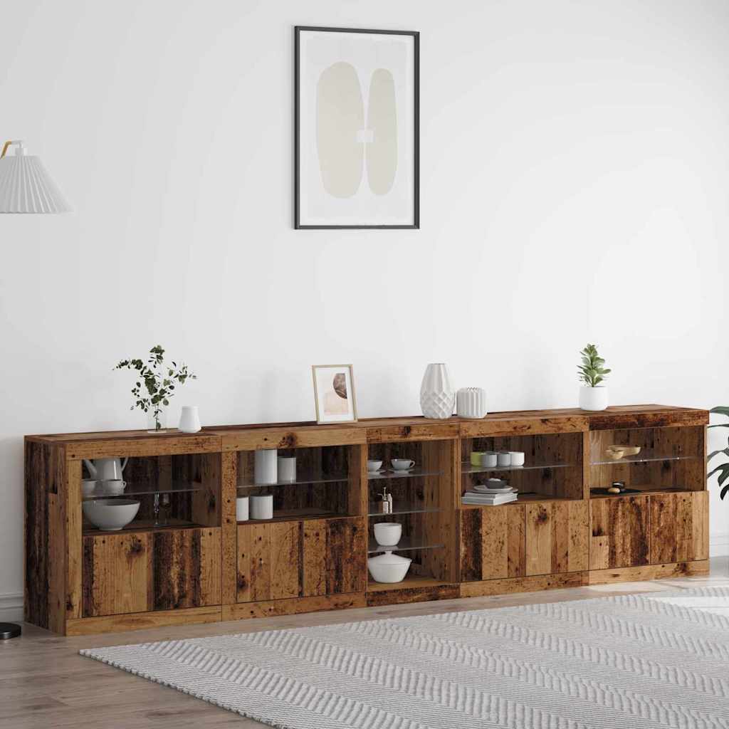 Credenza Con Luci Led 283X37X67 Cm