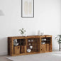 Credenza Con Luci Led Bianca 181,5X37X67 Cm