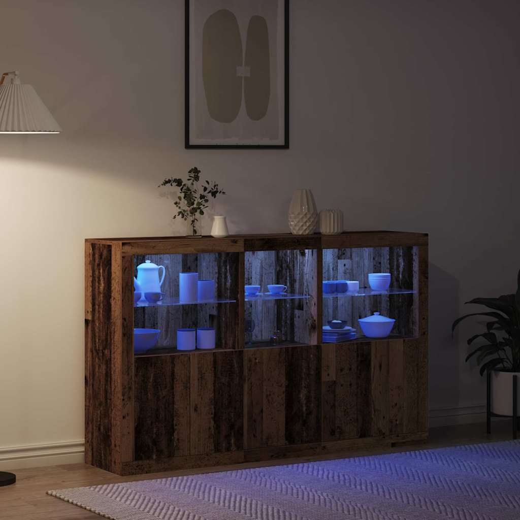 Madia Led 162 X 37 X 100 Cm Legno Multistrato