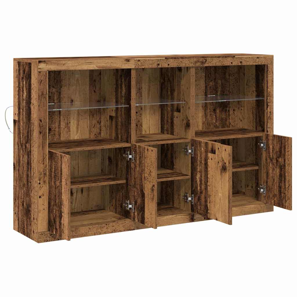 Madia Led 162 X 37 X 100 Cm Legno Multistrato