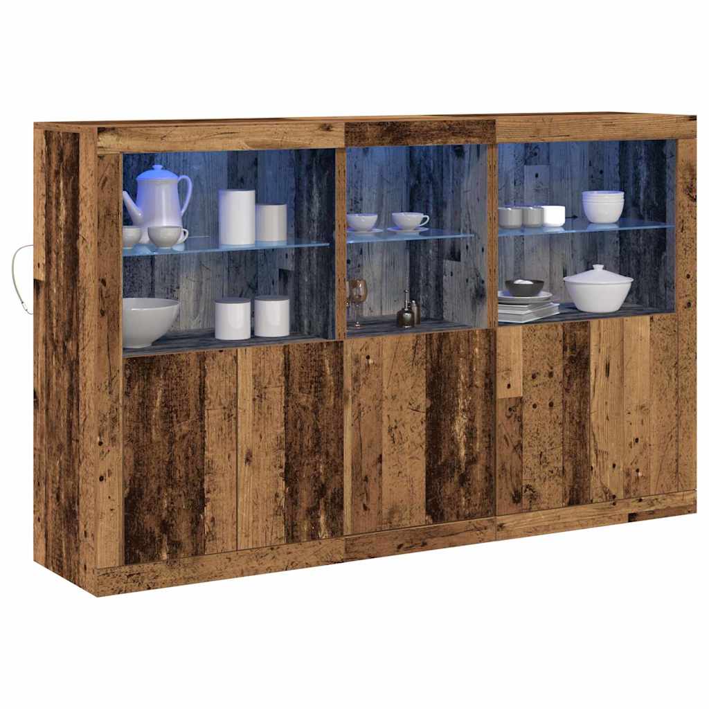 Madia Led 162 X 37 X 100 Cm Legno Multistrato