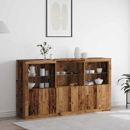 Credenza Con Luci Led 181,5X37X100 Cm