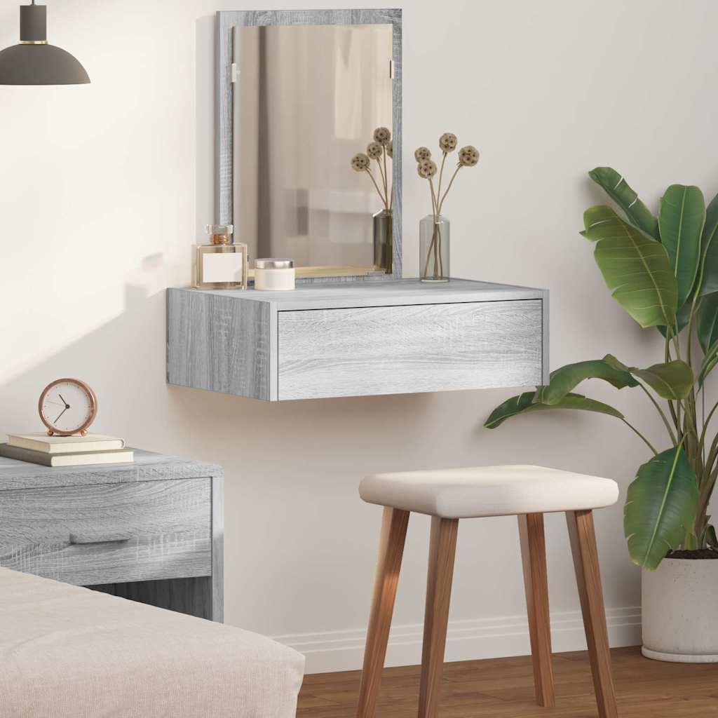 Tavolo Da Trucco Marrone Legno Multistrato