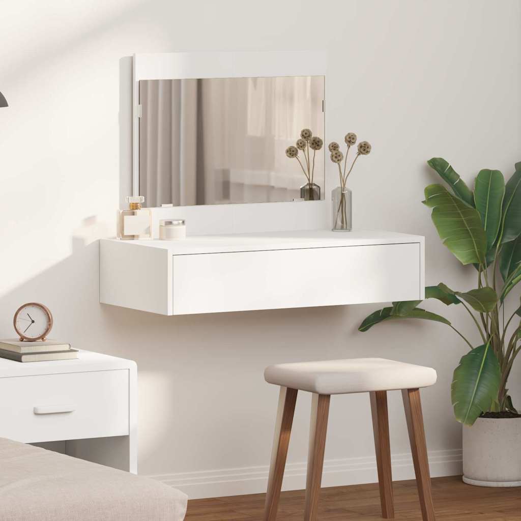 Tavolo Da Trucco Marrone Legno Multistrato