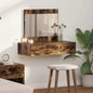 Tavolo Da Trucco Marrone Legno Multistrato