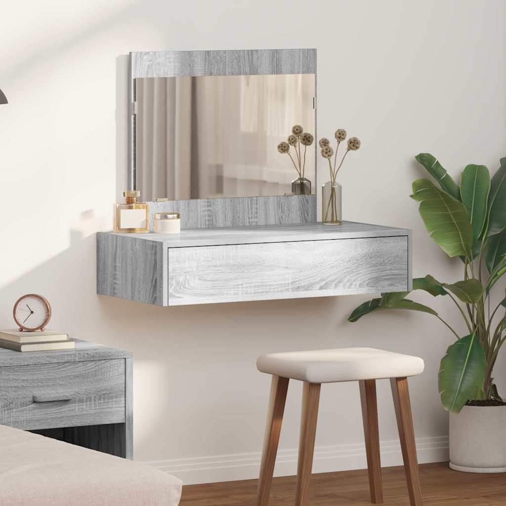 Tavolo Da Trucco Marrone Legno Multistrato