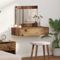 Tavolo Da Trucco Marrone Legno Multistrato