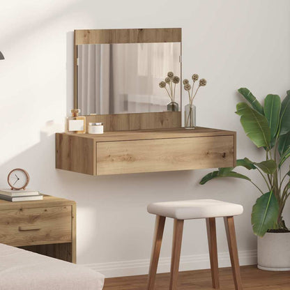 Tavolo Da Trucco Marrone Legno Multistrato