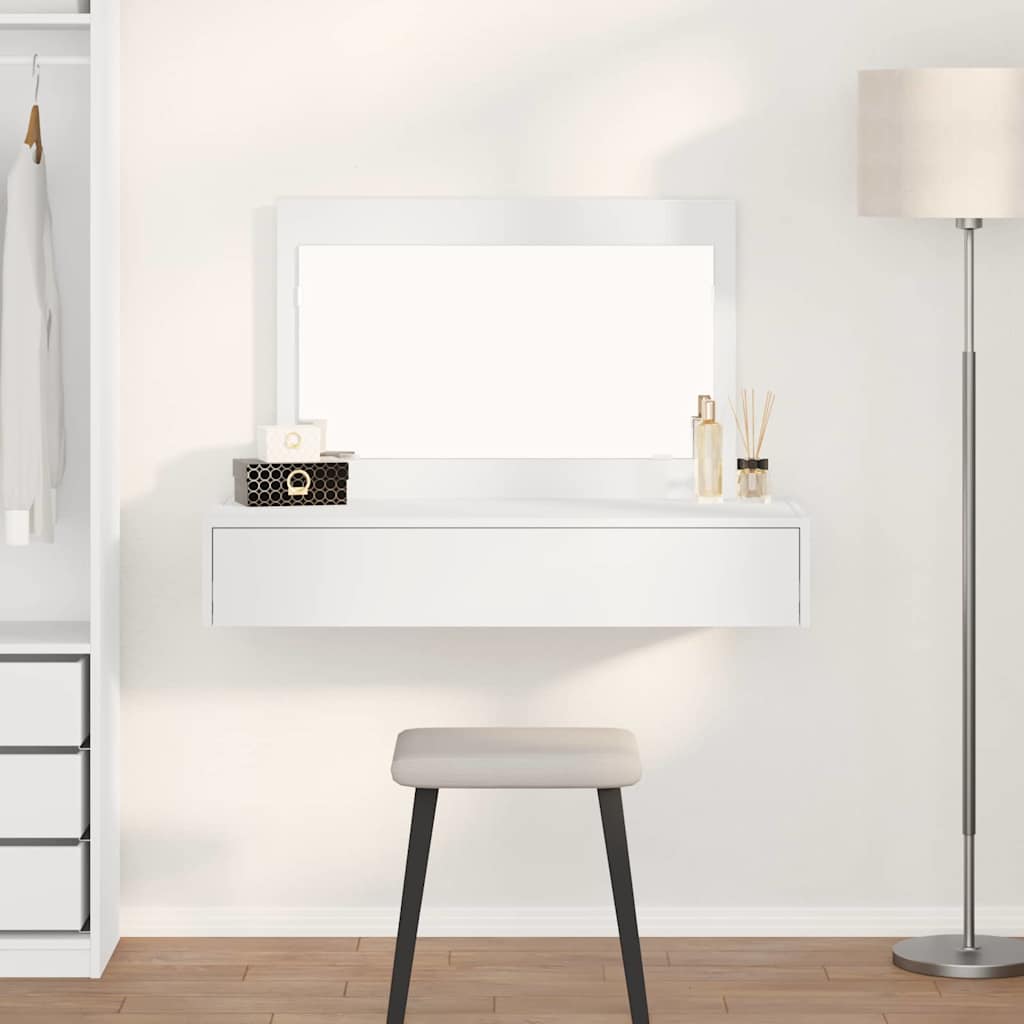 Tavolo Da Trucco Marrone Legno Multistrato