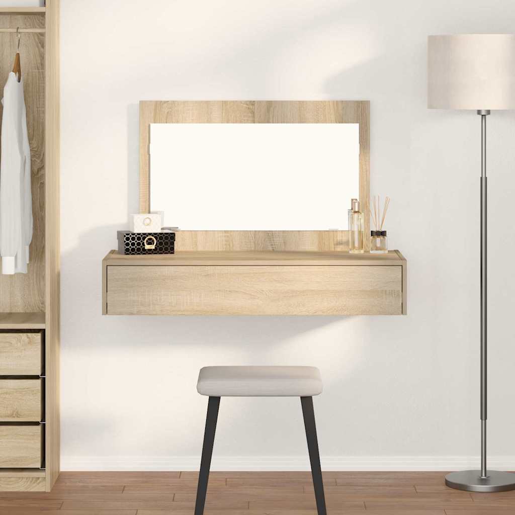 Tavolo Da Trucco Marrone Legno Multistrato