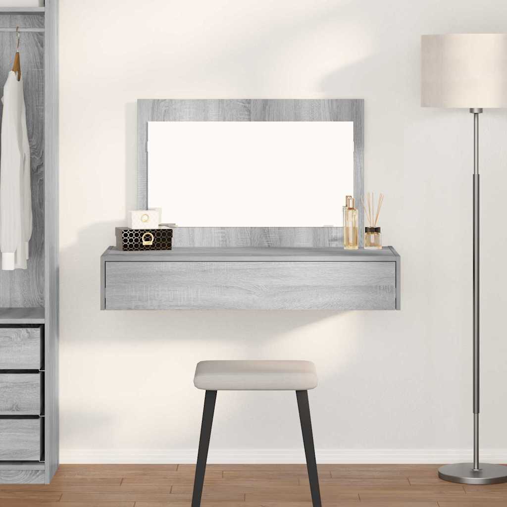 Tavolo Da Trucco Marrone Legno Multistrato