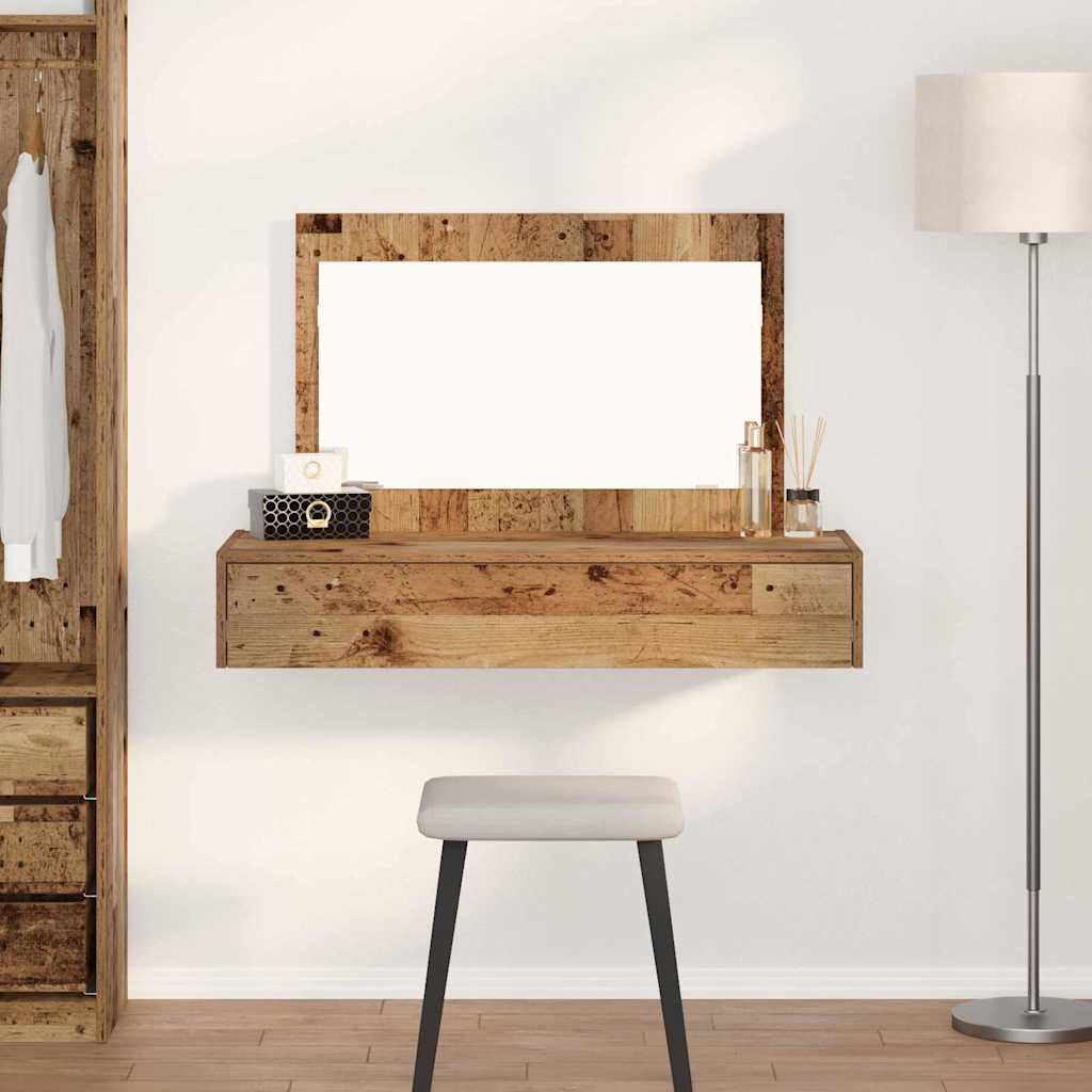 Tavolo Da Trucco Marrone Legno Multistrato