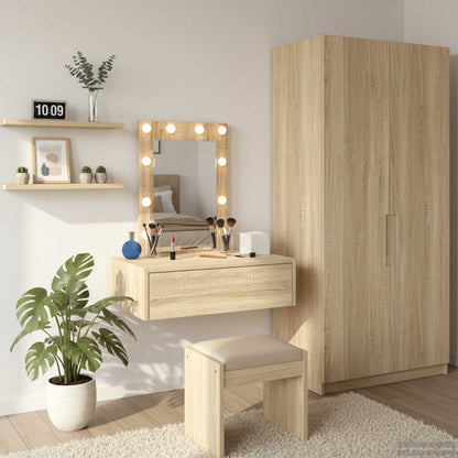 Tavolo Da Trucco Marrone Legno Multistrato