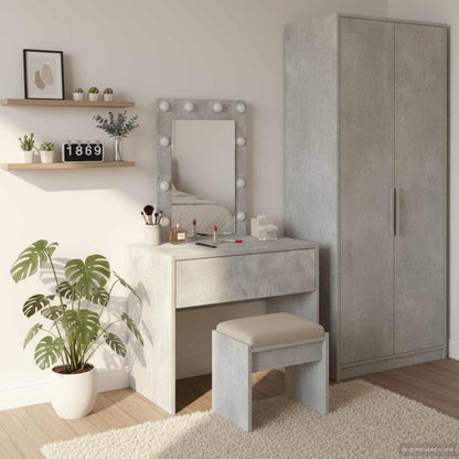Tavolo Da Trucco Marrone Legno Multistrato