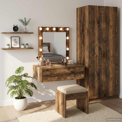 Tavolo Da Trucco Marrone Legno Multistrato