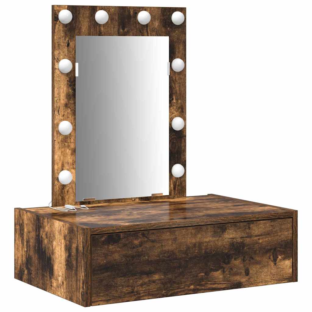 Tavolo Da Trucco Marrone Legno Multistrato