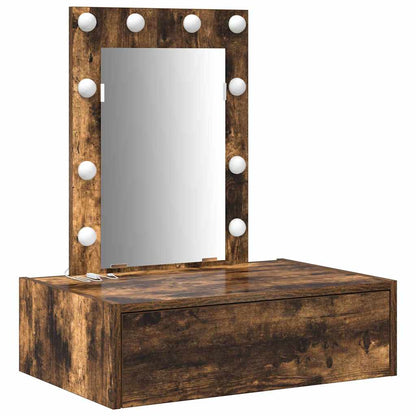 Tavolo Da Trucco Marrone Legno Multistrato