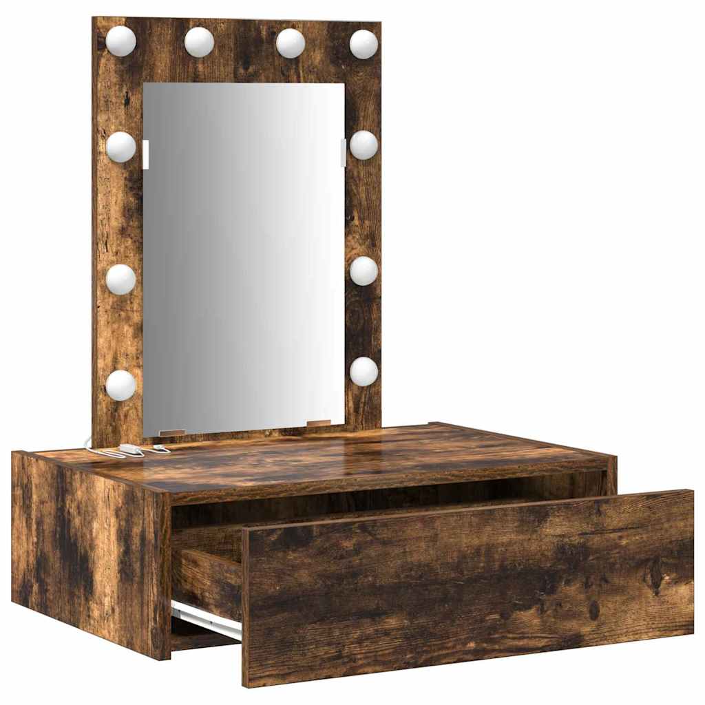 Tavolo Da Trucco Marrone Legno Multistrato