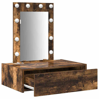Tavolo Da Trucco Marrone Legno Multistrato