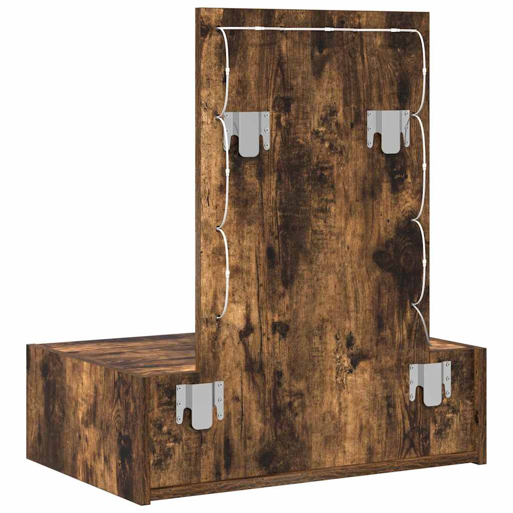 Tavolo Da Trucco Marrone Legno Multistrato