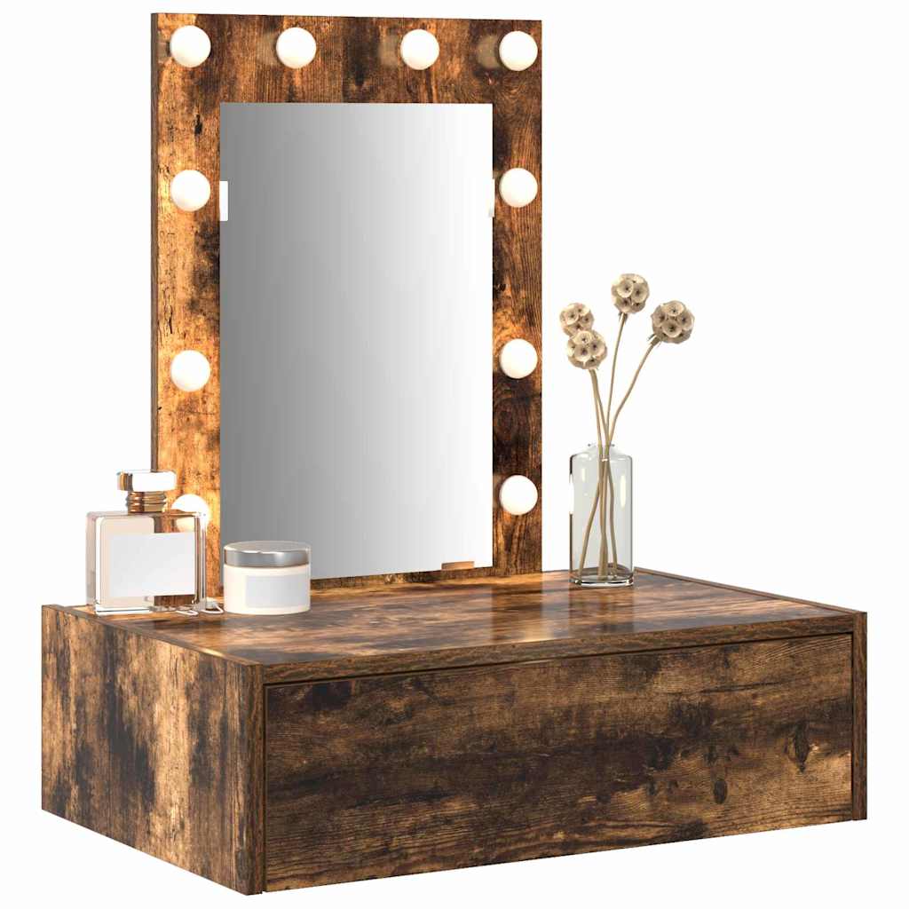 Tavolo Da Trucco Marrone Legno Multistrato