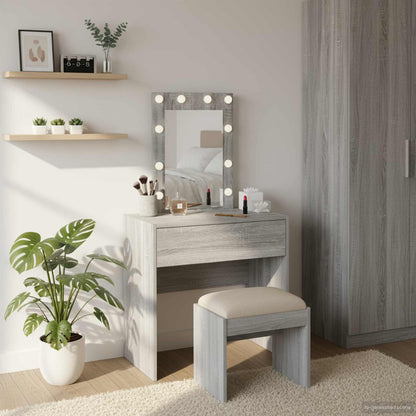 Tavolo Da Trucco Marrone Legno Multistrato