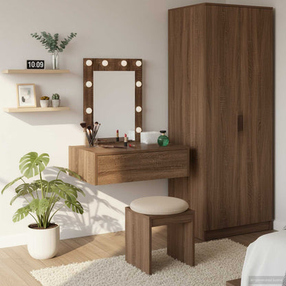 Tavolo Da Trucco Marrone 60 X 40 X 70 Cm Legno Multistrato