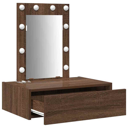 Tavolo Da Trucco Marrone 60 X 40 X 70 Cm Legno Multistrato