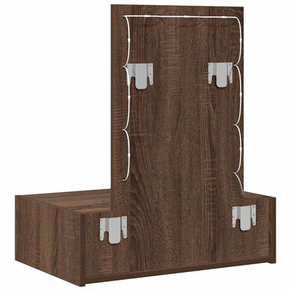 Tavolo Da Trucco Marrone 60 X 40 X 70 Cm Legno Multistrato