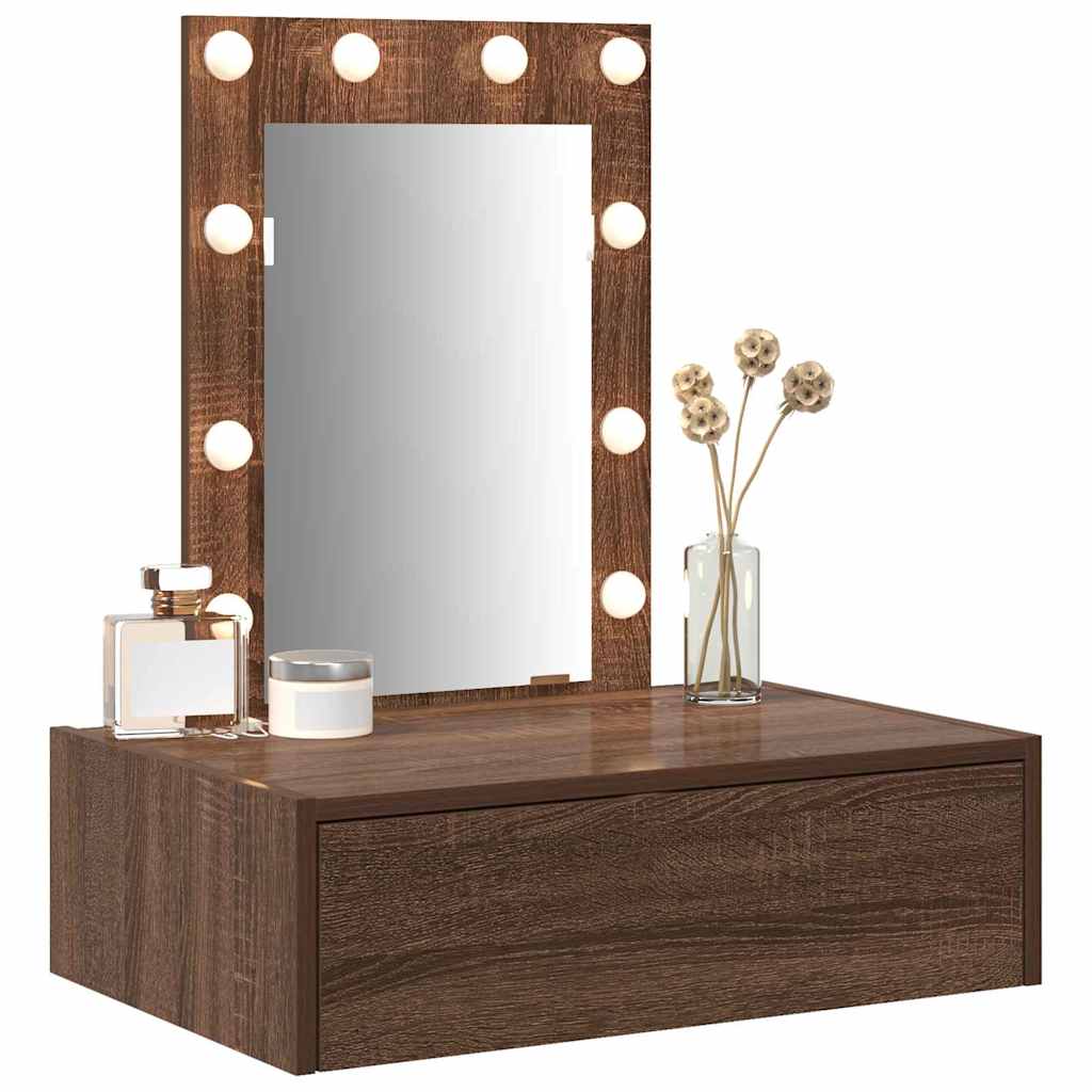 Tavolo Da Trucco Marrone 60 X 40 X 70 Cm Legno Multistrato