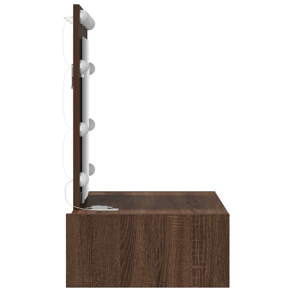 Tavolo Da Trucco Marrone 60 X 40 X 70 Cm Legno Multistrato